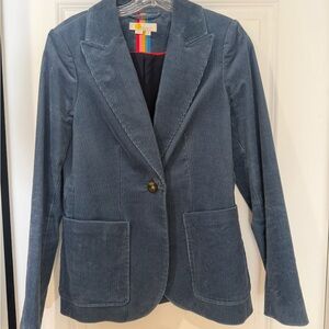 Boden Blue Corduroy Blazer